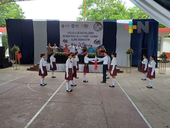 Escuela de Bachilleres de Martínez de la Torre festejó su 60 aniversario