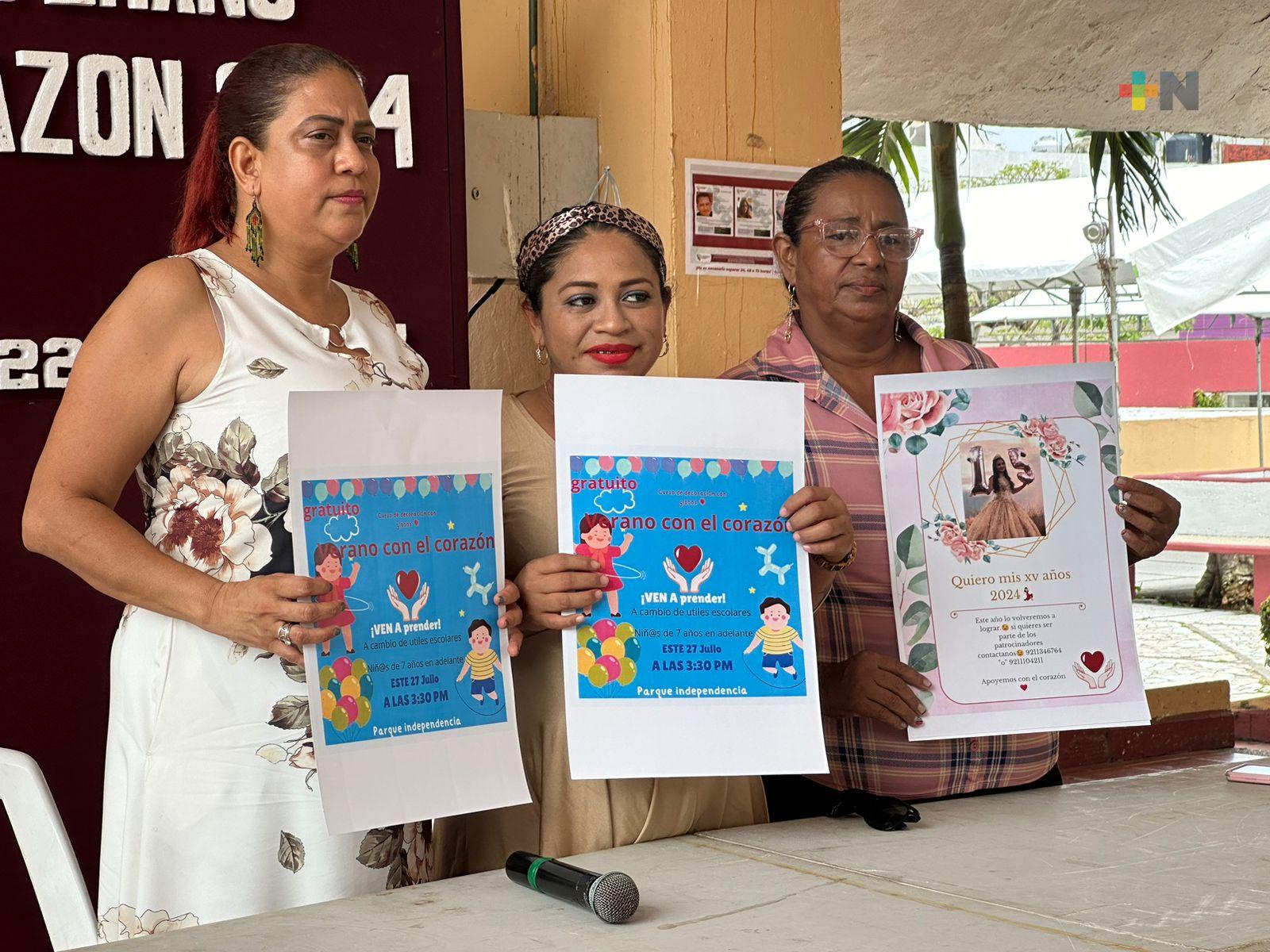 Agrupación dará curso de verano en Coatzacoalcos a cambio de artículos escolares