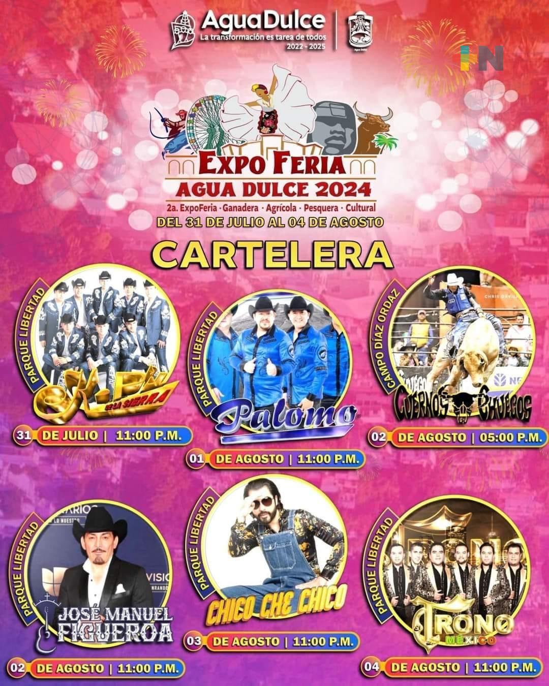 Invitan a Expo Feria Agua Dulce 2024, inicia 31 de julio