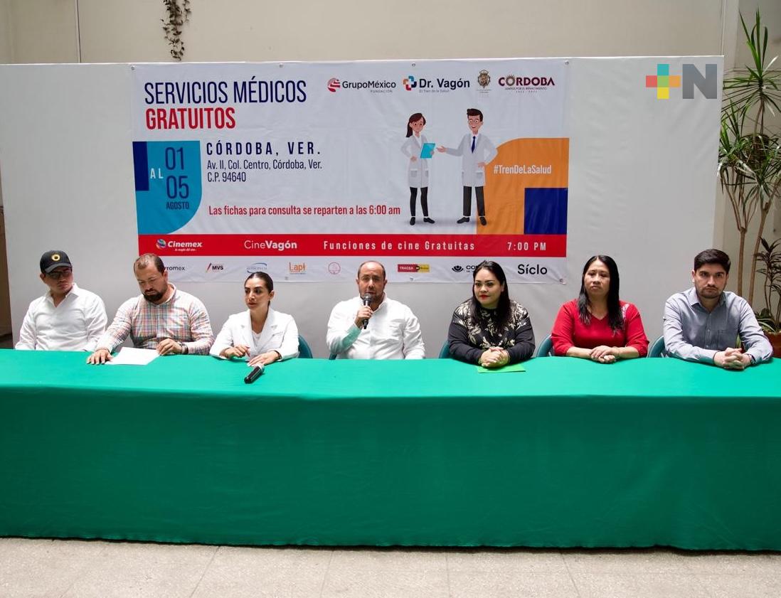 Iniciará atención médica «Dr. Vagón» este jueves 1 de agosto en Córdoba