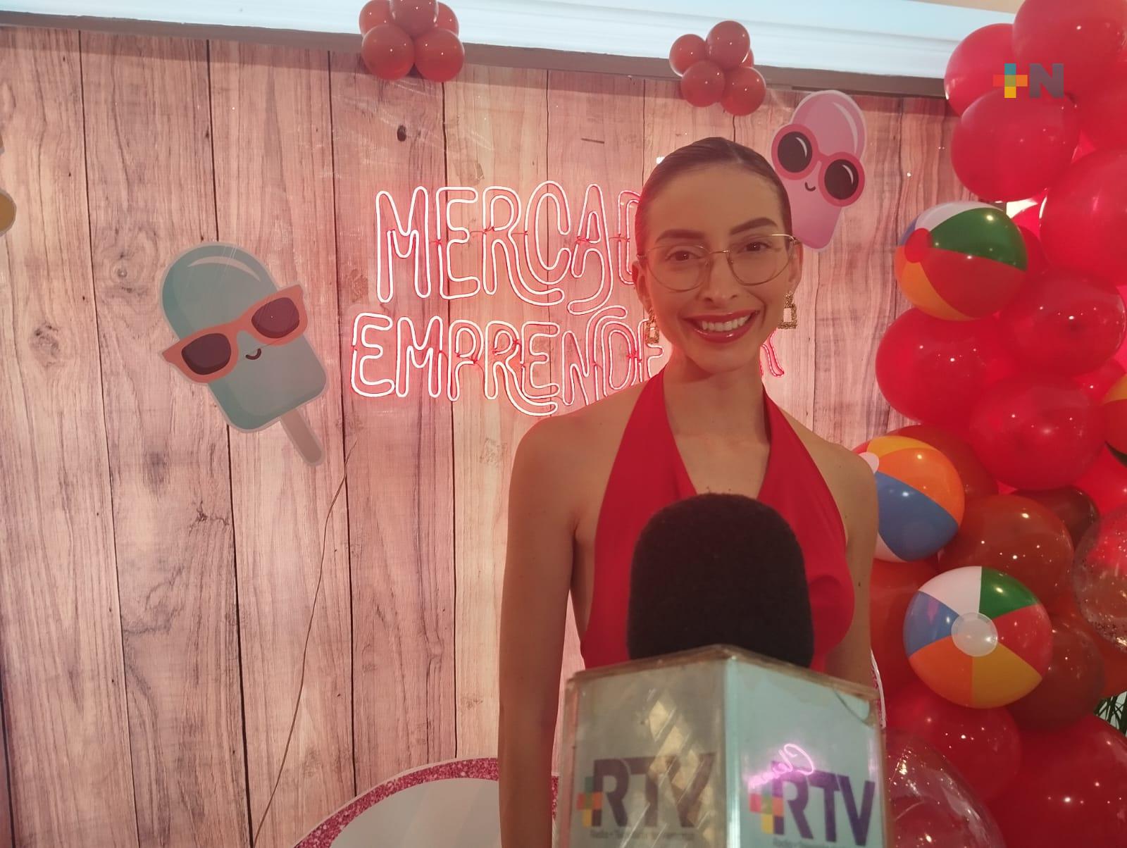 Mercadito Emprendedor, espacio creado para impulsar comercio en municipio de Veracruz