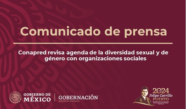 Revisa Conapred agenda de la diversidad sexual y de género con organizaciones sociales