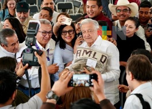 Me voy contento porque Claudia Sheinbaum contará con el apoyo del pueblo: AMLO