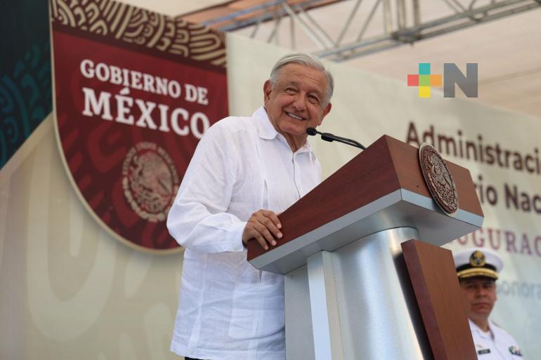 Presidente inaugura infraestructura portuaria en Guaymas