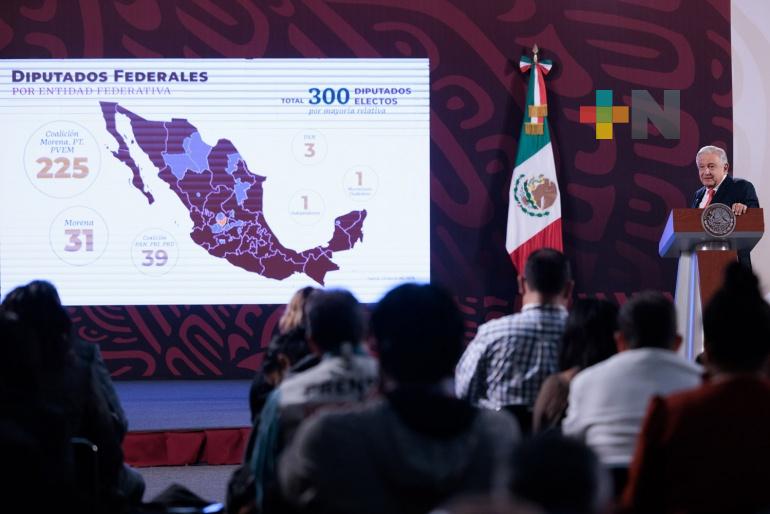 Presidente celebra determinación del TEPJF sobre conformación de Cámara de Diputados