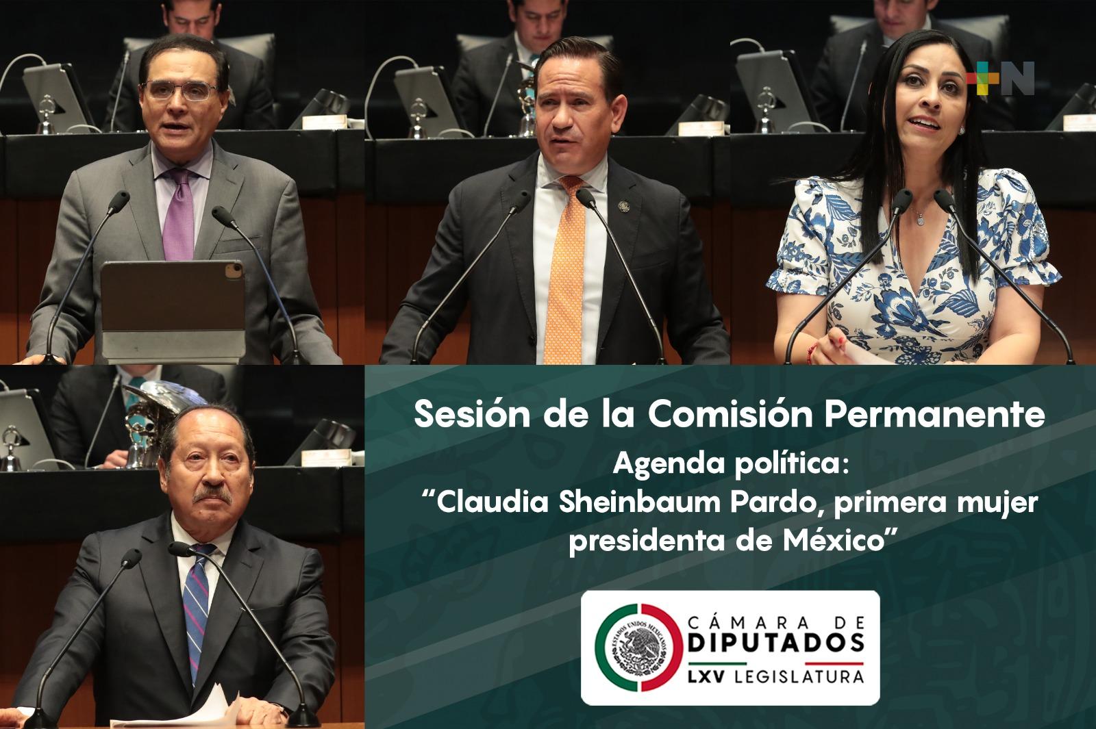Legisladores participan en la agenda política con el tema “Claudia Sheinbaum, primera mujer presidenta de México”