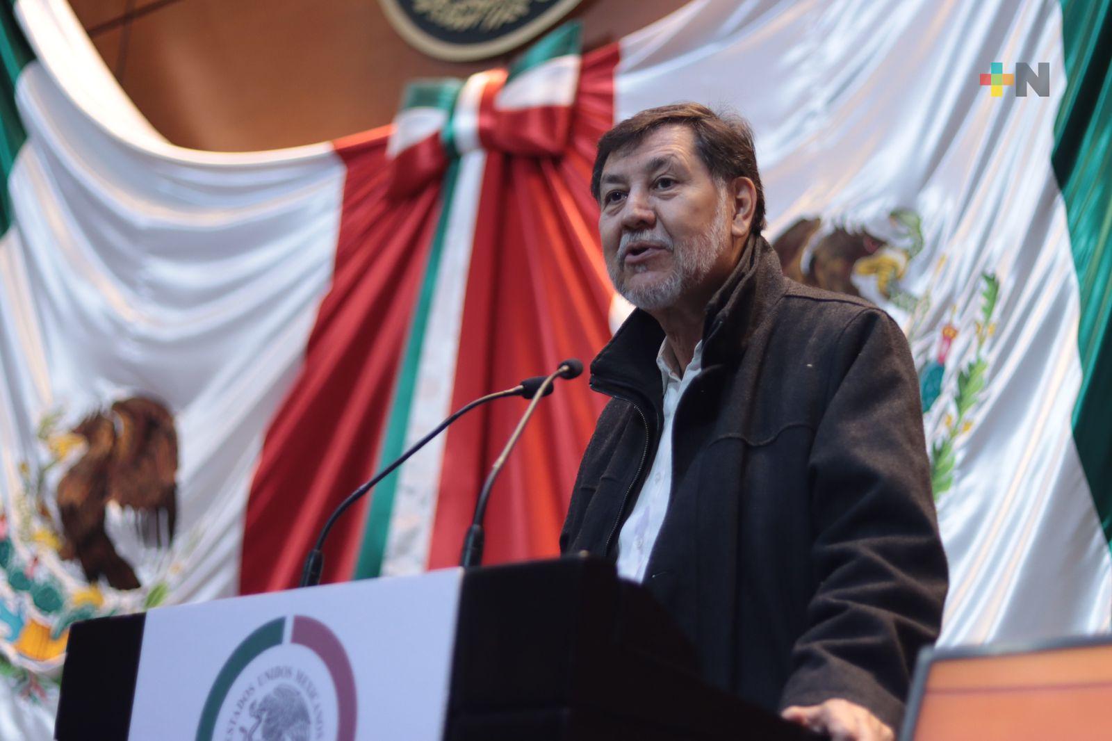 Pacificación del país, reto enorme que tenemos que alcanzar: Fernández Noroña