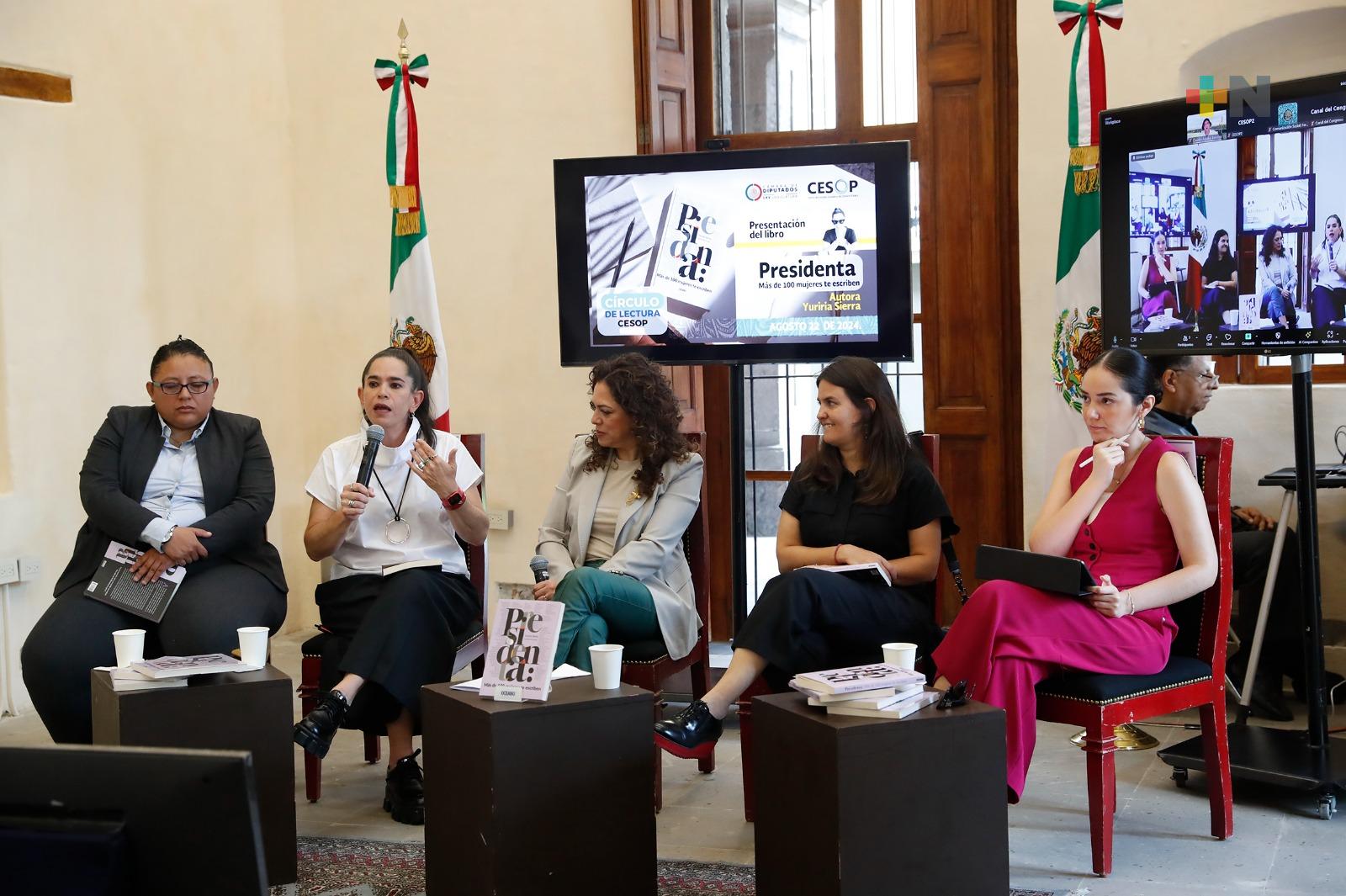 Presentan en San Lázaro el libro “Presidenta: Más de 100 mujeres te escriben”