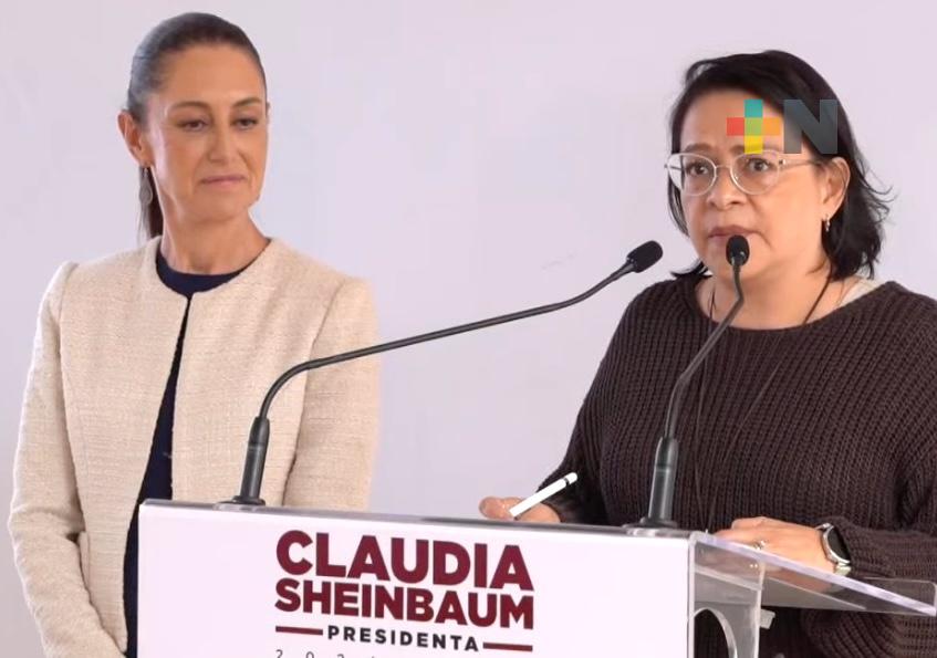 Claudia Sheinbaum presenta a Emilia Esther Calleja como la directora general de CFE
