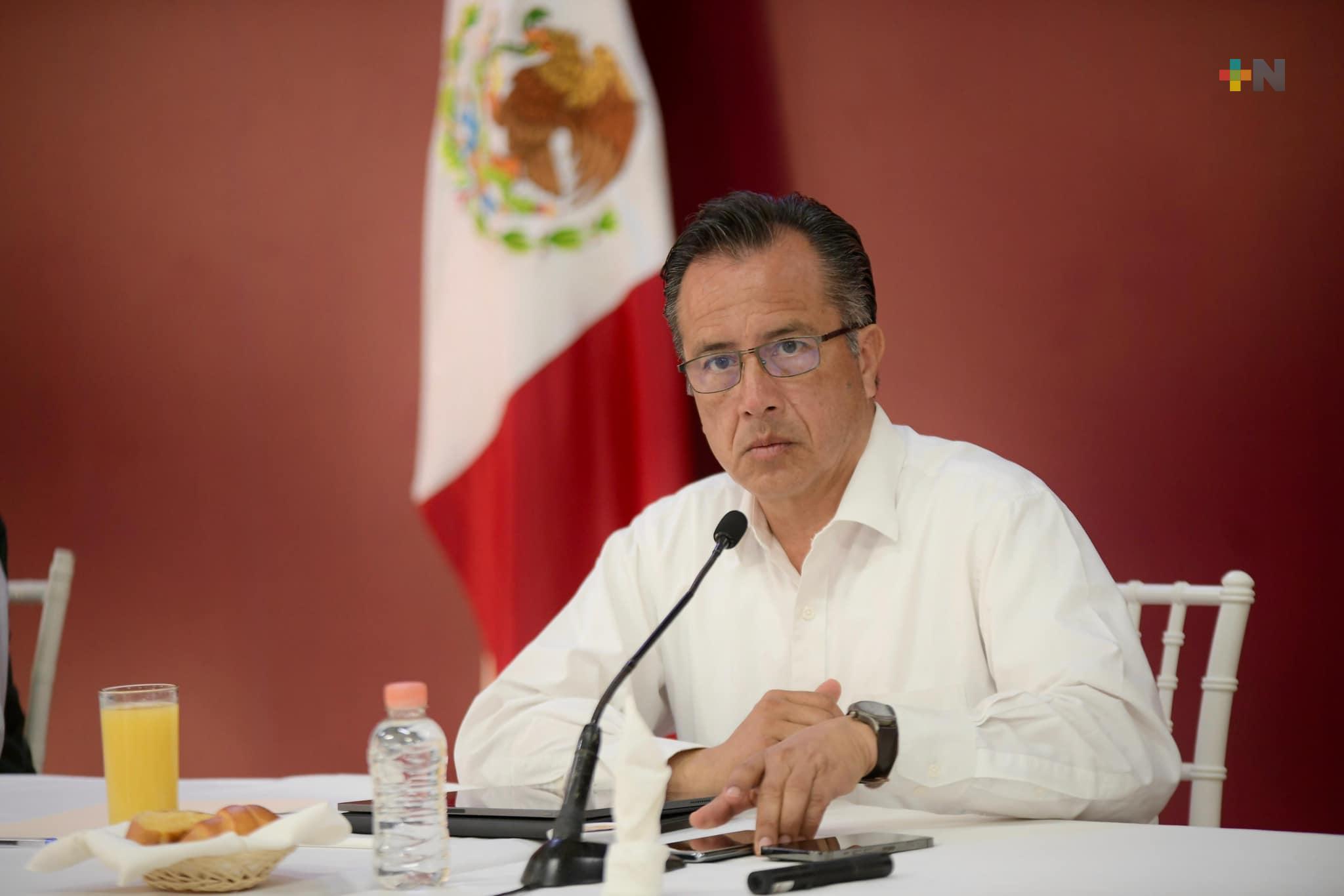 Veracruz, fuera del top ten en homicidios dolosos: Cuitláhuac García