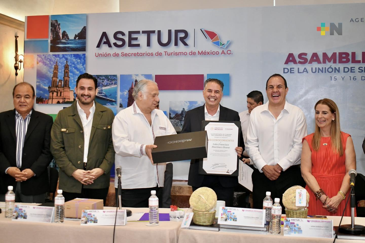 Turismo federal reconoce a Sectur Veracruz por fortalecer el turismo en la entidad