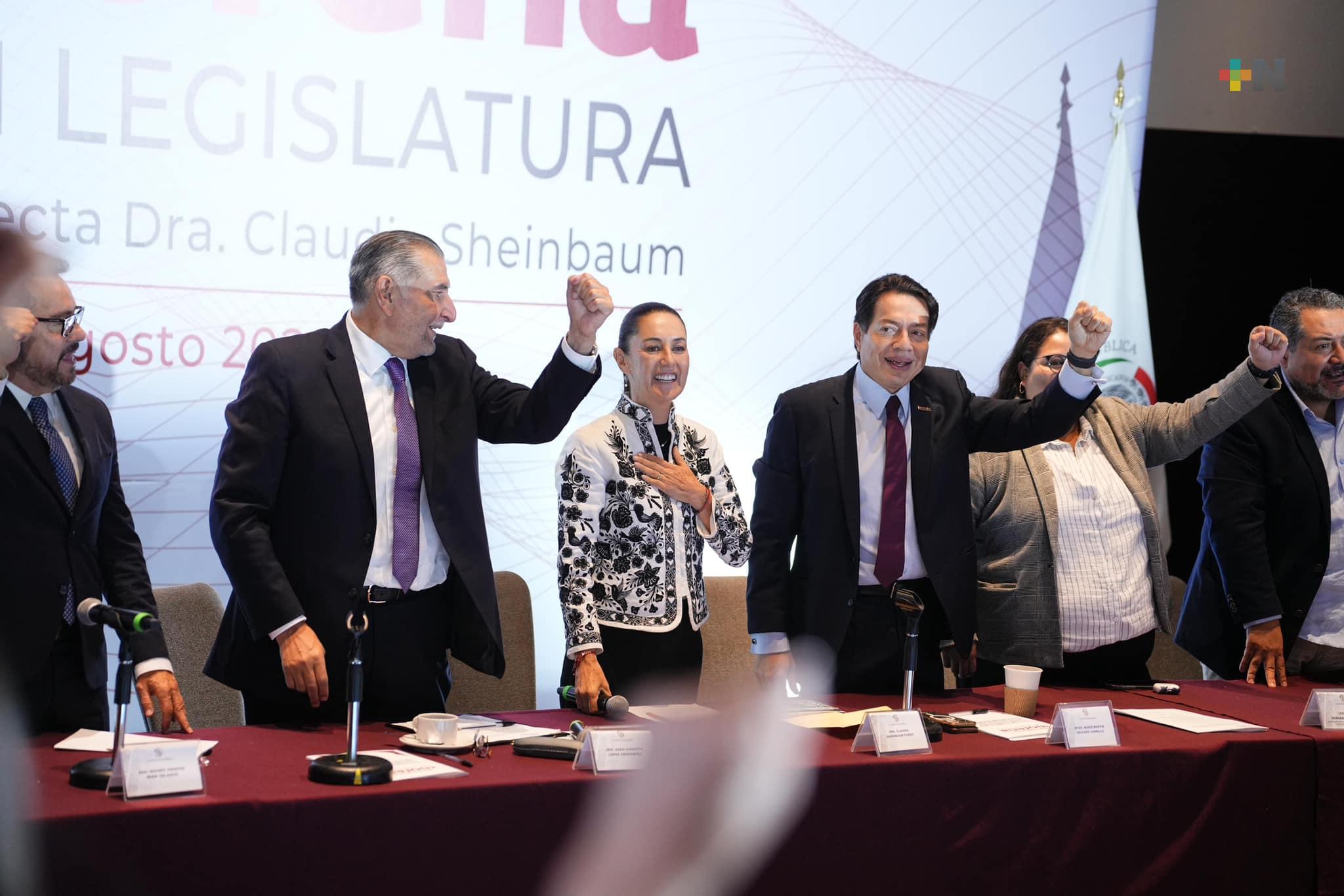 Elige Morena a Fernández Noroña como presidente del Senado y a Adán Augusto como coordinador de bancada