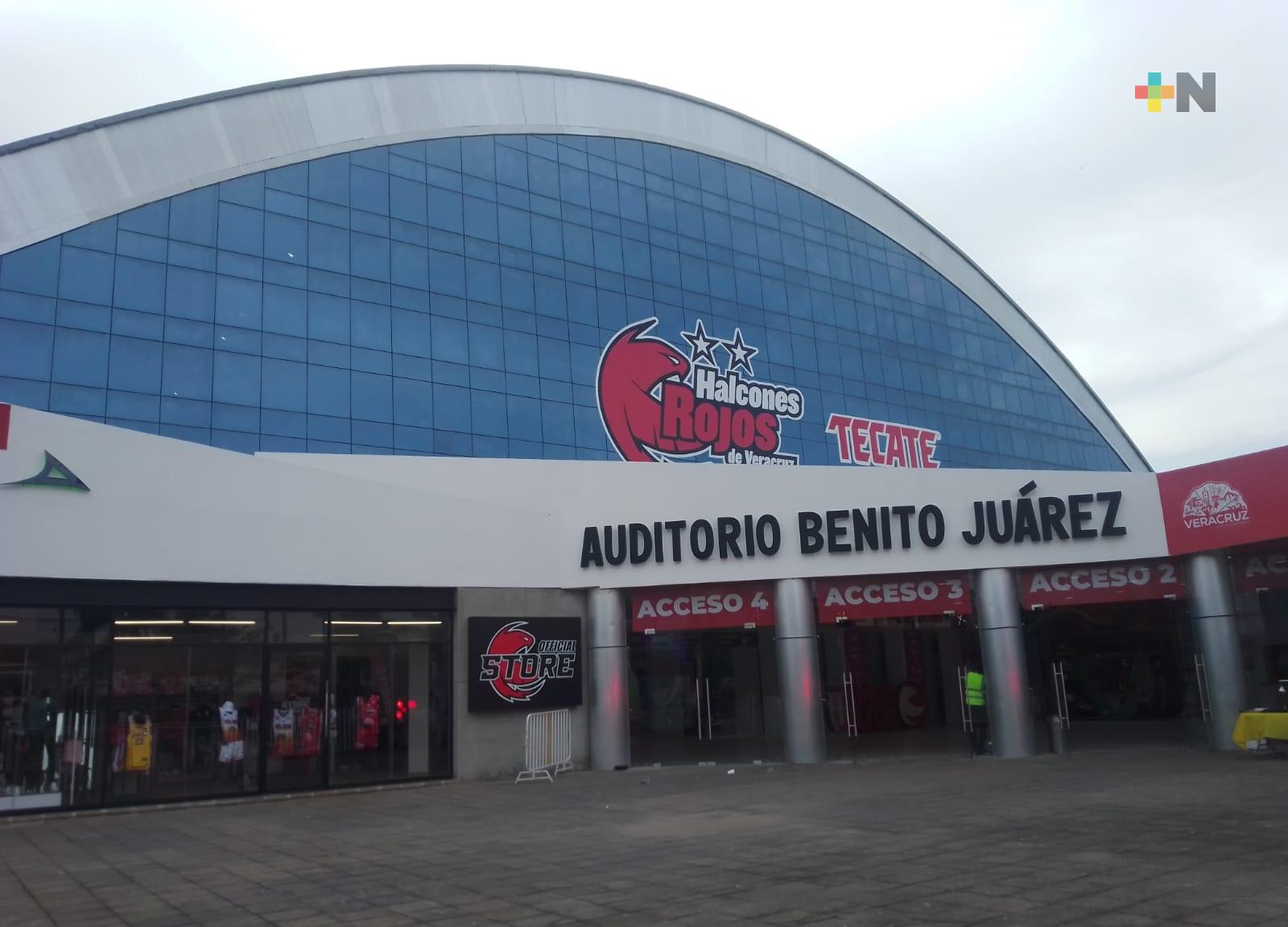 Auditorio Benito Juárez listo para el Informe de Resultados 2018-2024