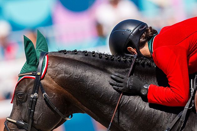 Andrés Azcárraga se despide de la final olímpica de salto ecuestre