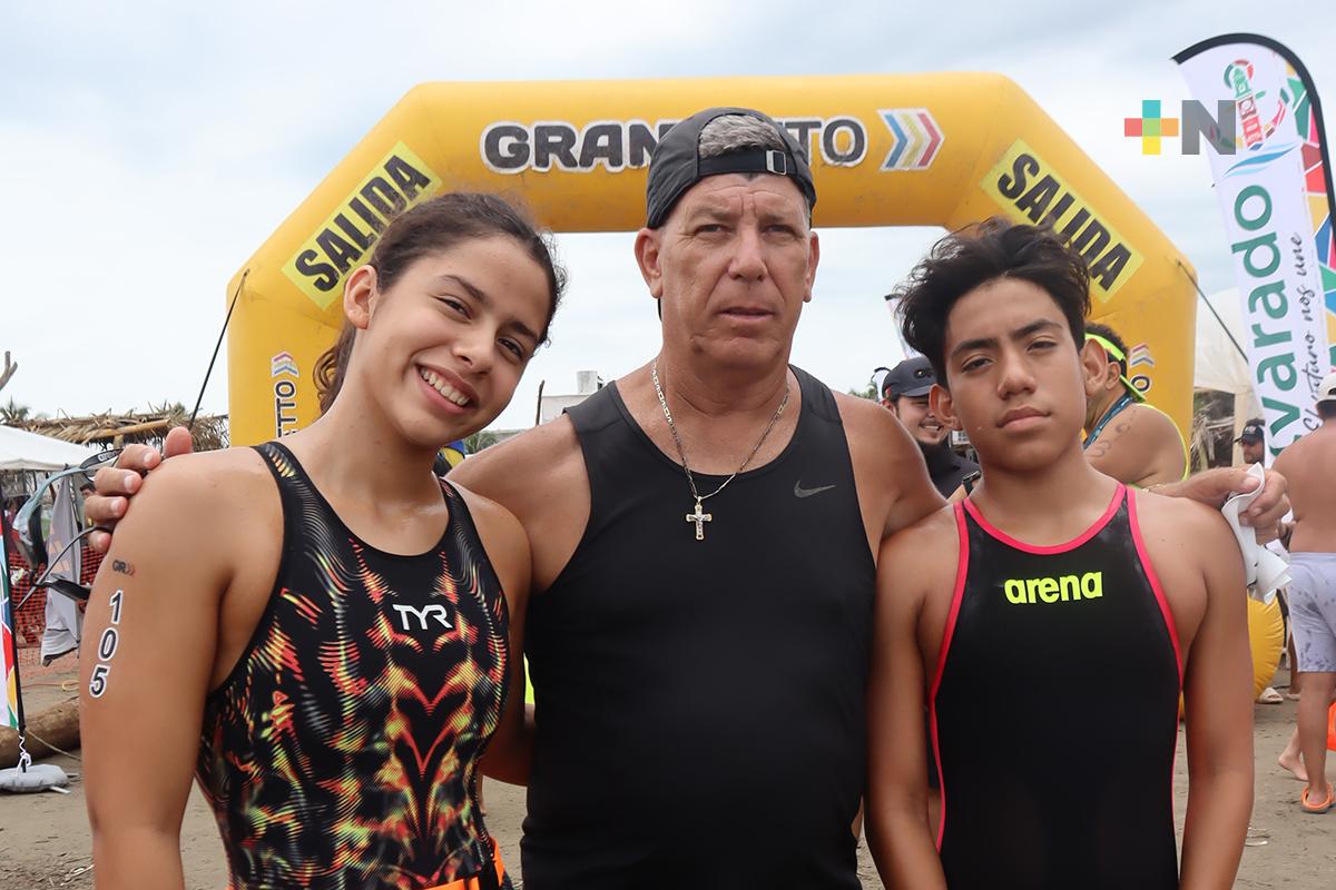 Ganan nadadores mundialistas en Aguas Abiertas Por Arrecifes Veracruzanos