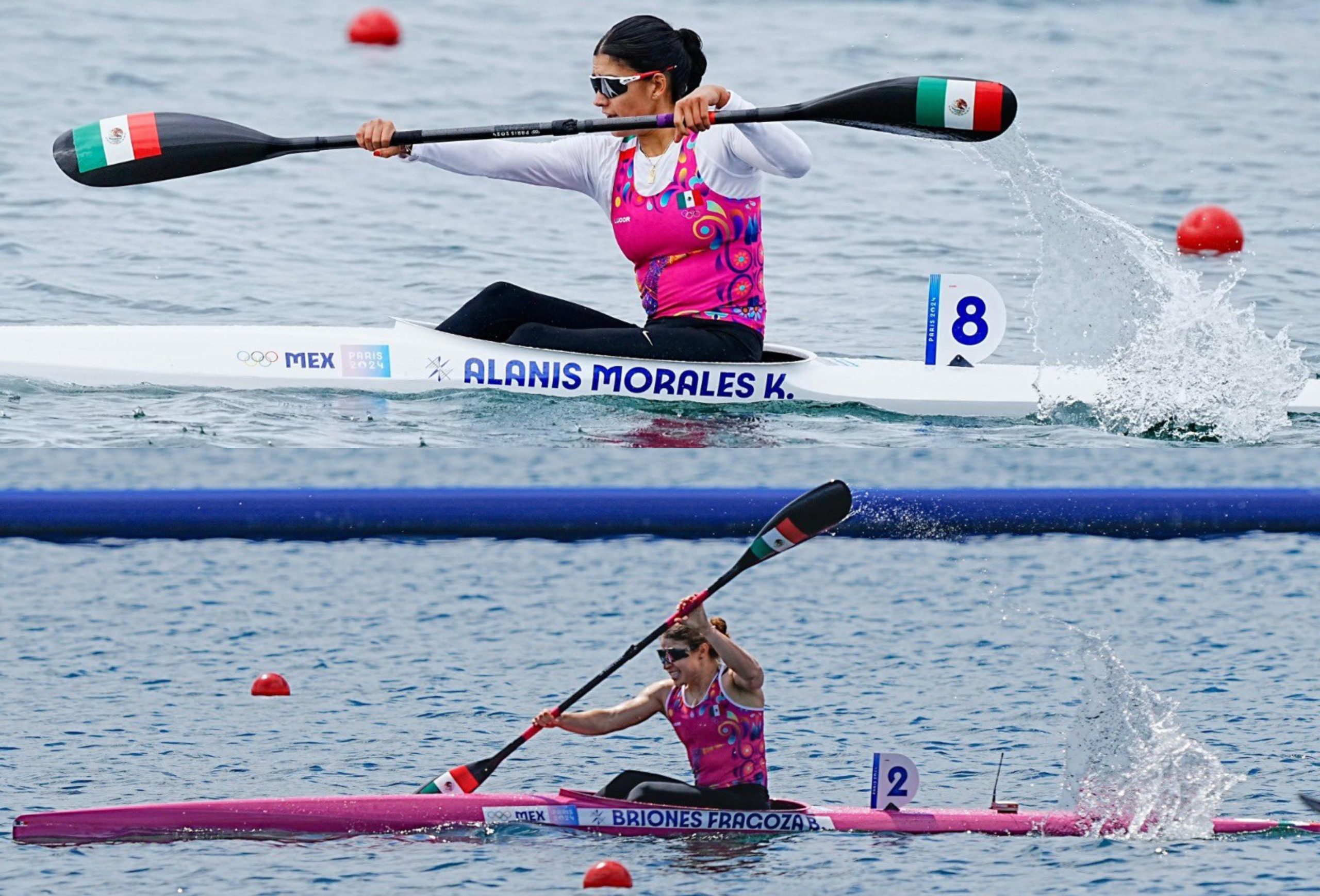 Beatriz Briones y Karina Alanís logran pase a semifinales en K1-500 de París 2024