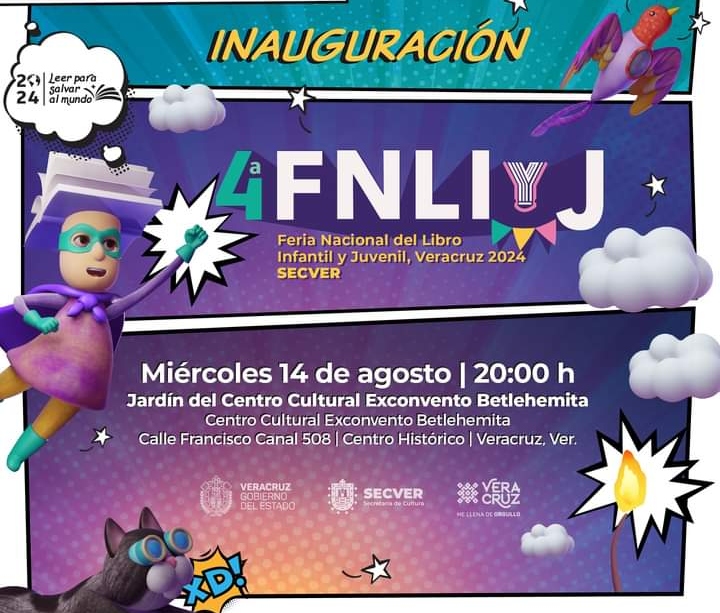 Mañana inician actividades de Feria Nacional del Libro Infantil y Juvenil 2024
