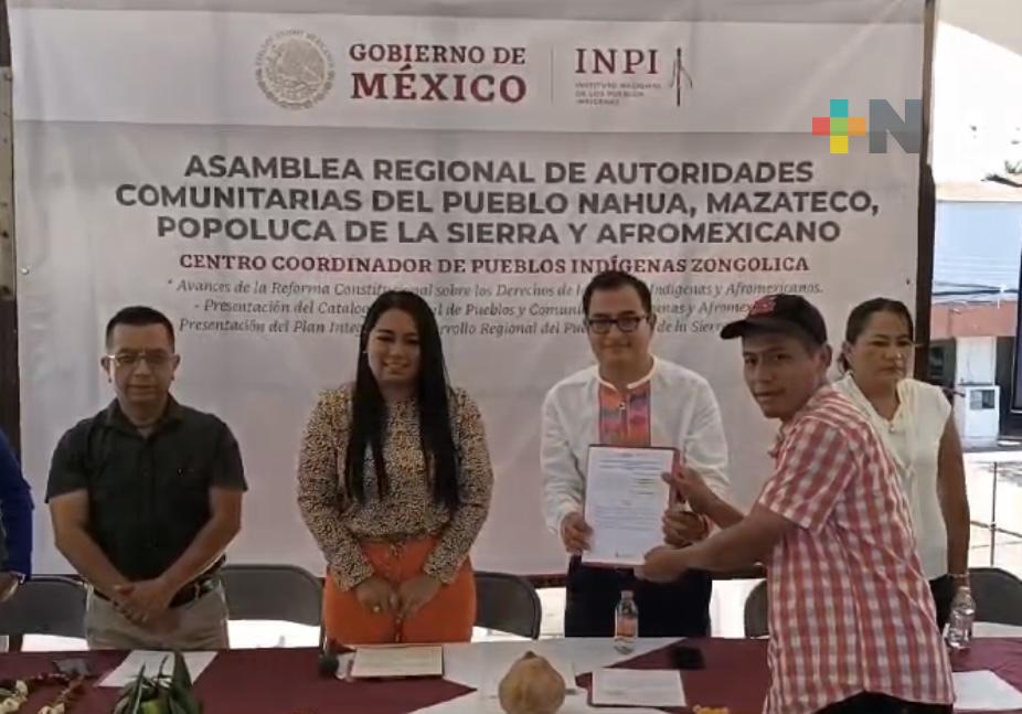 Instituto Nacional de Pueblos Indígenas reconoce a comunidades de Omealca