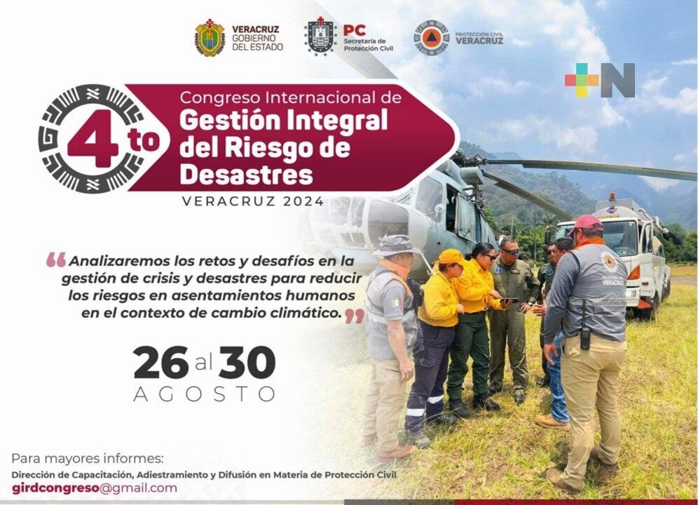 Del 26 al 30 de agosto IV Congreso Internacional de Gestión Integral del Riesgo