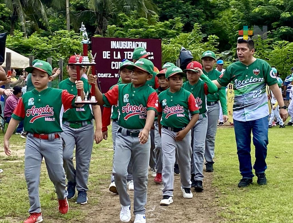 Liga Regional Infantil y Juvenil de Beisbol en Coatza inaugura la temporada corta 2024