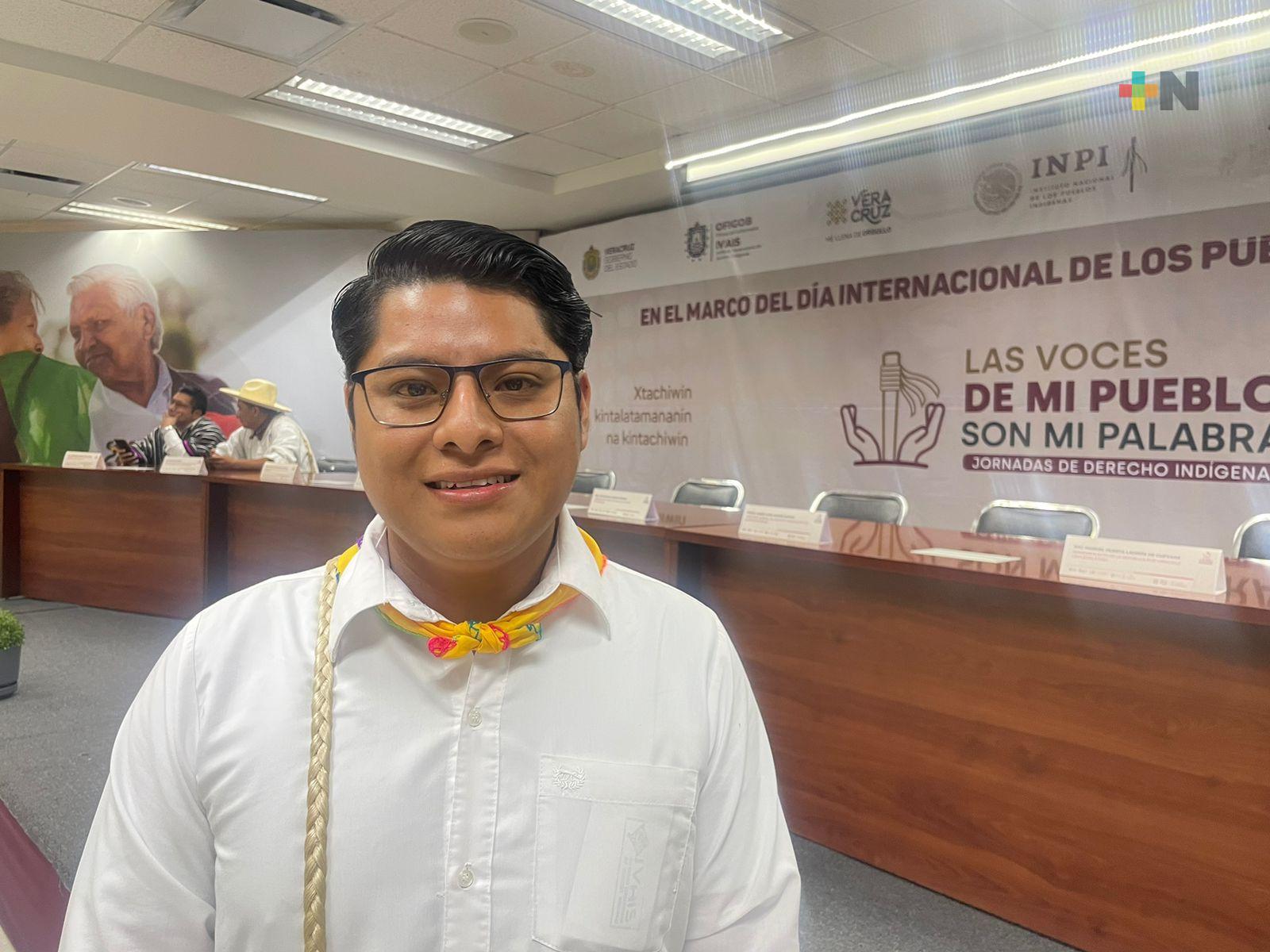 Consejero de pueblos indígenas de Veracruz pide aprobación de ley en la materia