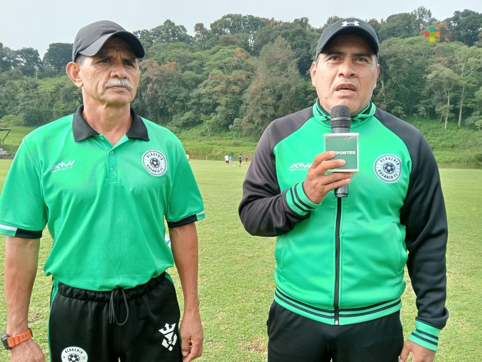 Academia de Futbol «El Rosario» cuenta con cuerpo técnico experimentado