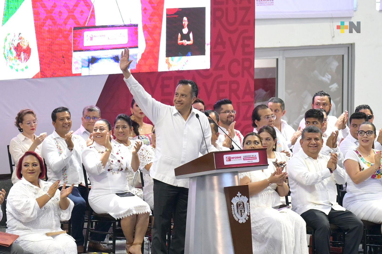 Atestiguan titulares del poder pegislativo, VI Informe de Resultados del gobernador