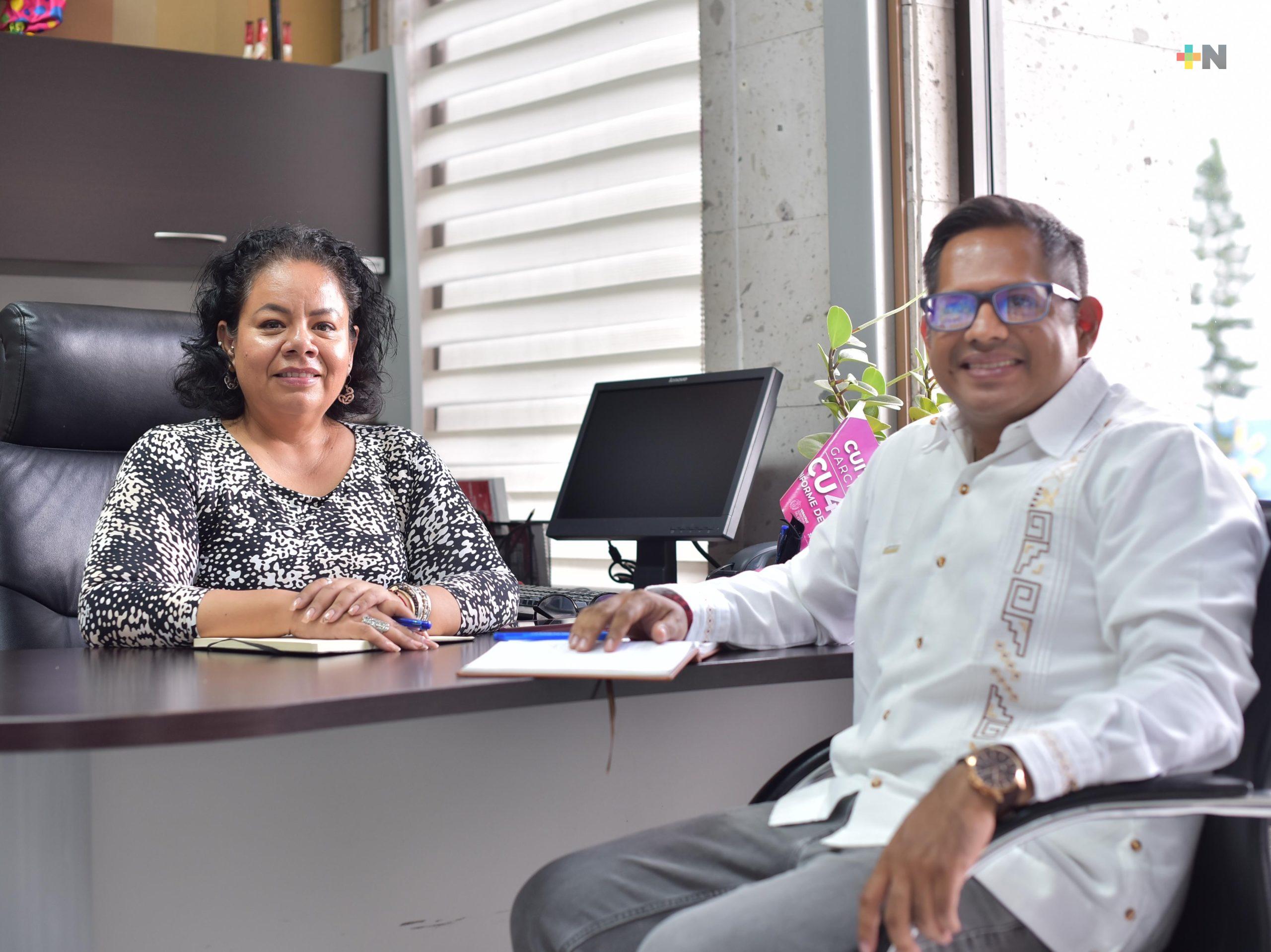 Recibe diputada local al secretario técnico del CIVE