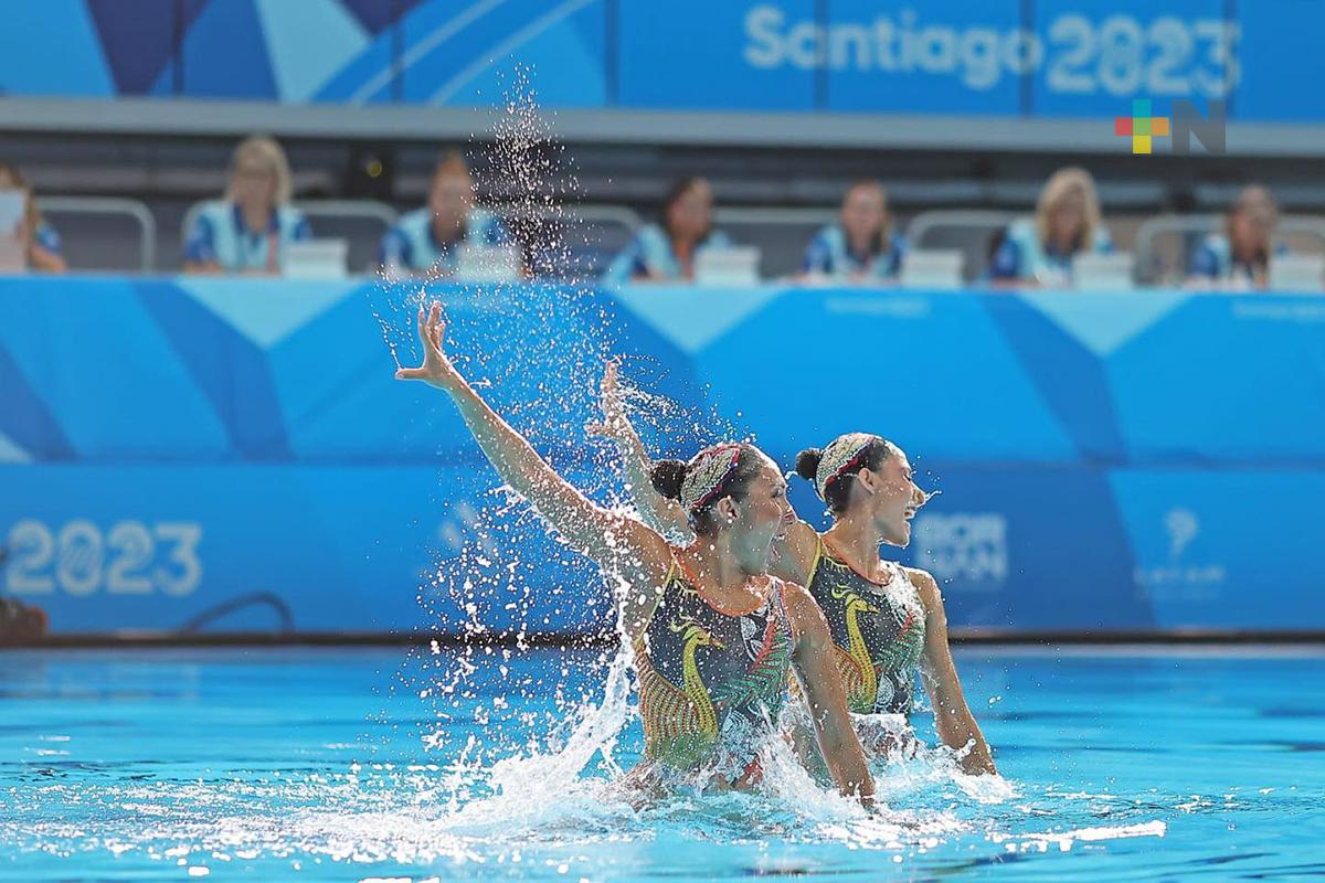 Nuria Diosdado y Joana Jiménez, dueto de natación artística finaliza en el lugar 12