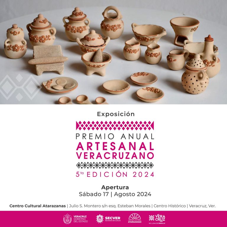 Invitan Sedecop y Secver a la Expoventa del Premio Anual Artesanal Veracruzano 2024