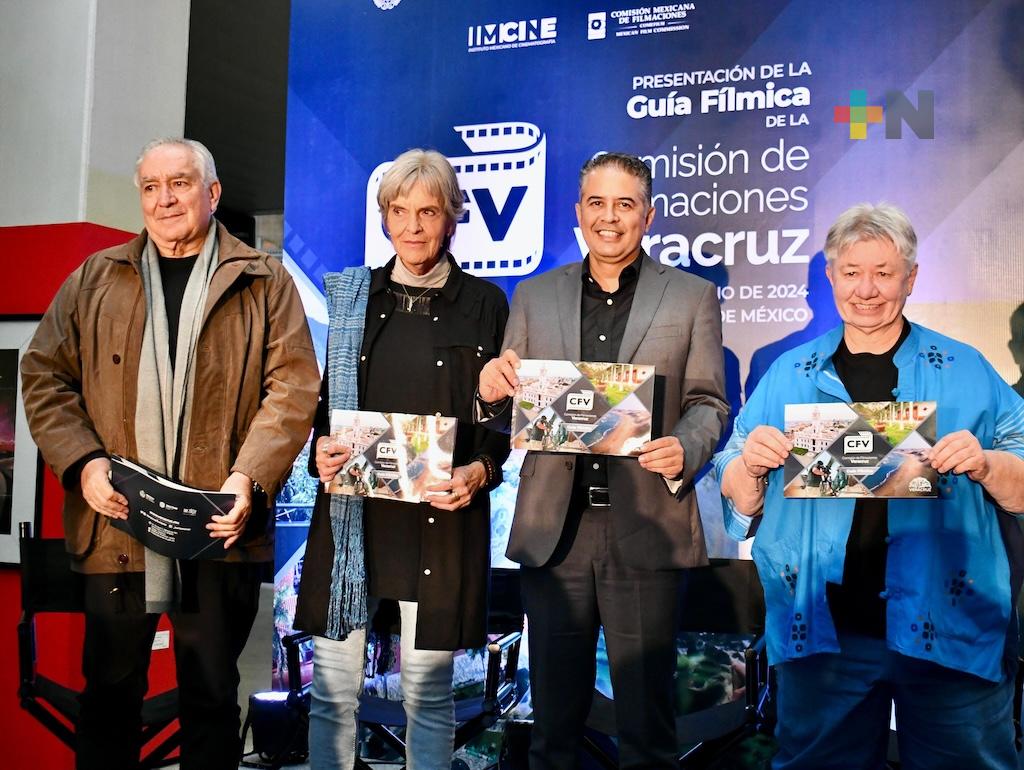 Presenta Sectur exitosamente la «Guía Fílmica de Veracruz» en estudios Churubusco