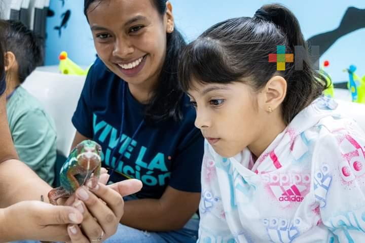 Taller de Verano en Aquarium de Veracruz brinda conocimientos e interacción a infantes