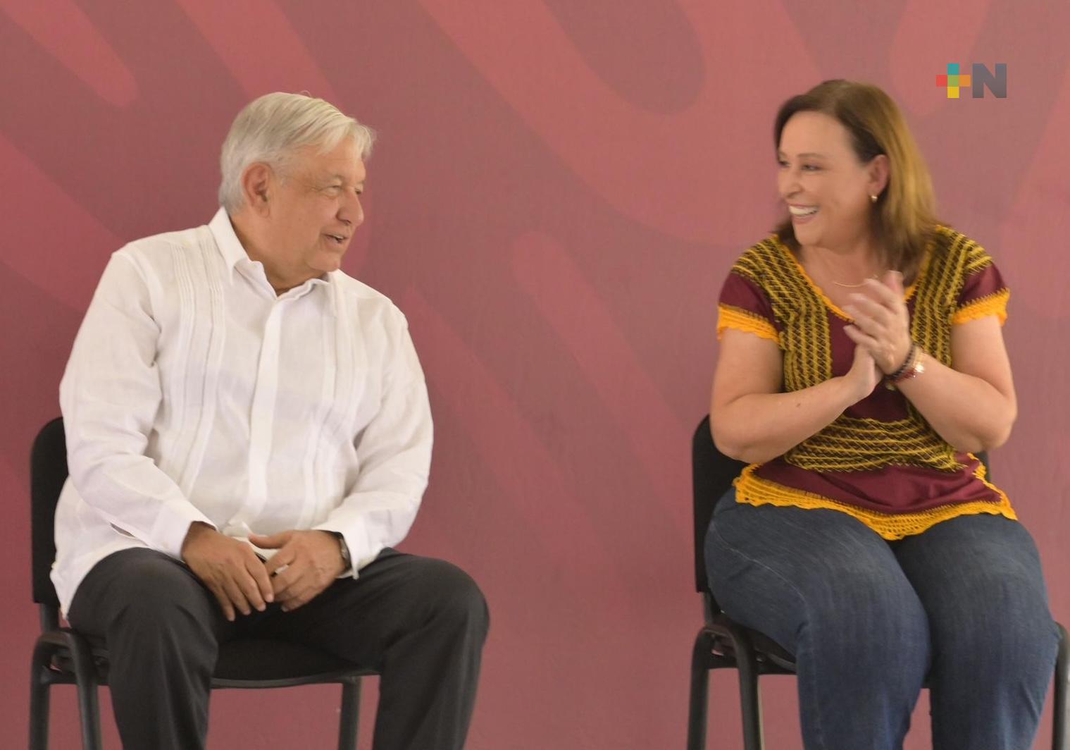 Rocío Nahle será buena gobernadora, afirma el presidente López Obrador