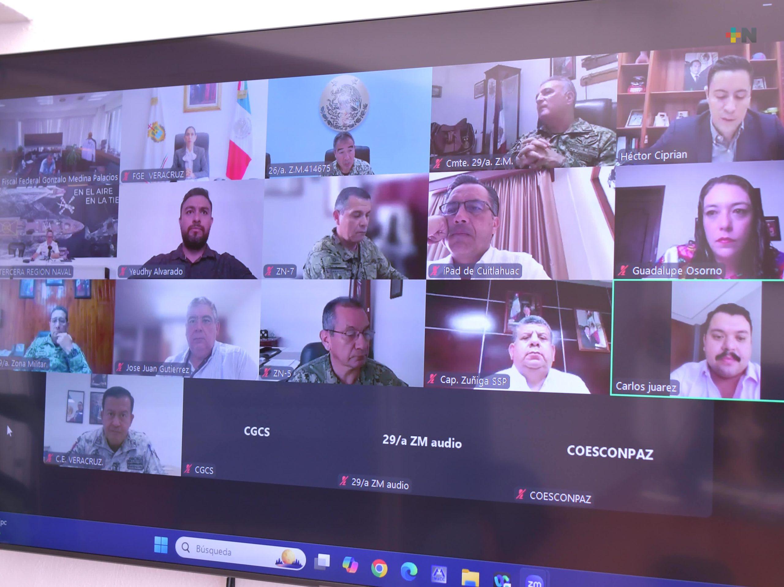 Cuitláhuac García encabeza virtualmente la Mesa de Coesconpaz