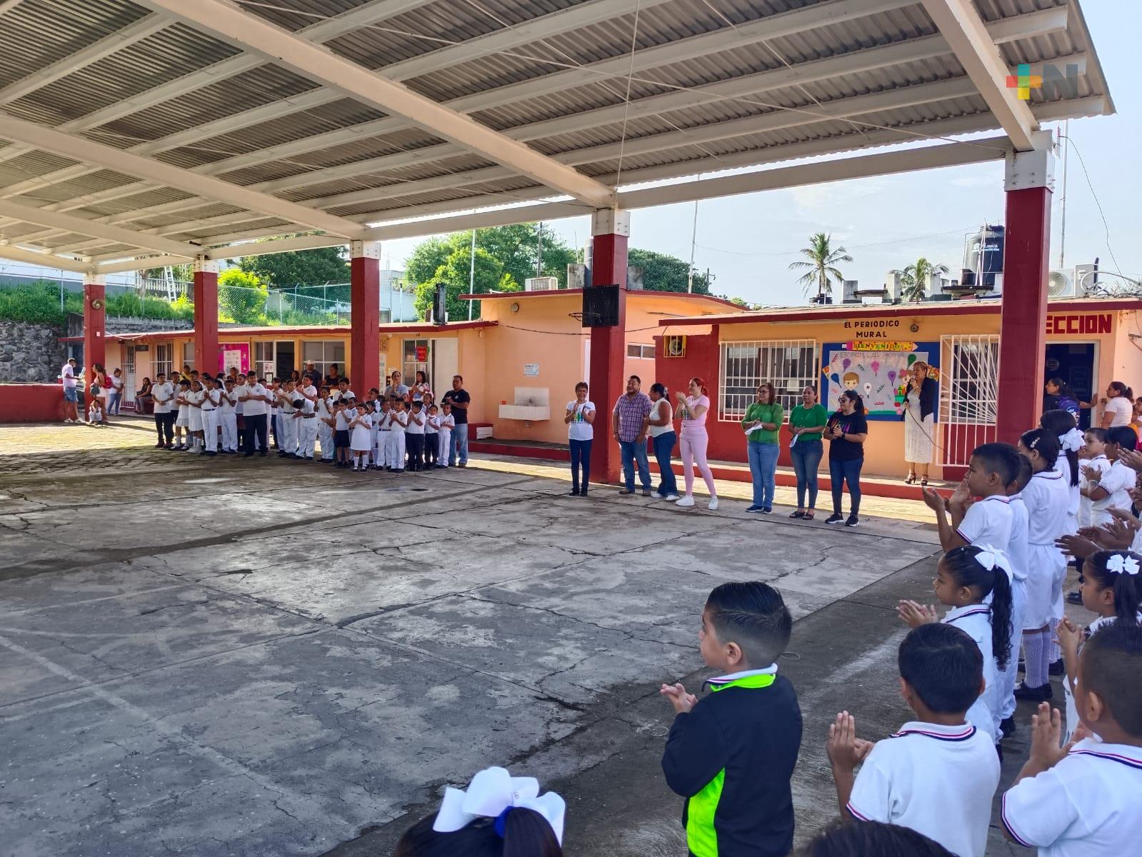 El regreso a clases en escuelas de Boca del Río