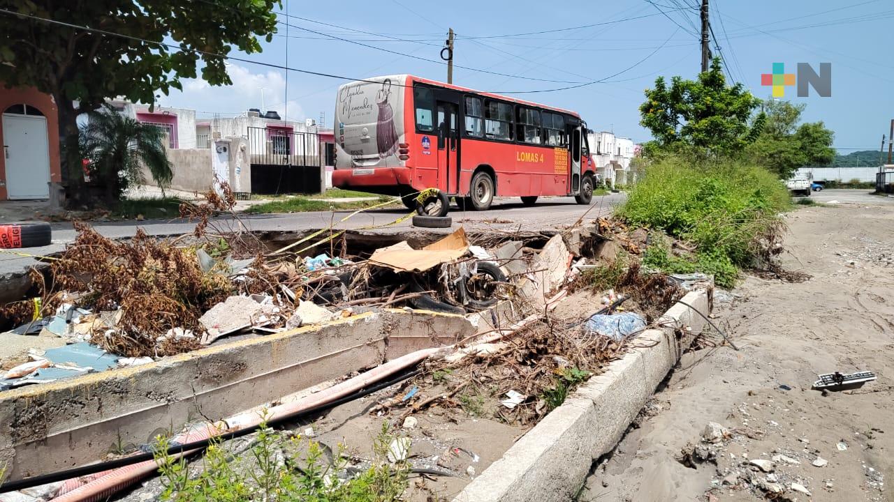 Reportan deplorables condiciones de calle en Río Medio