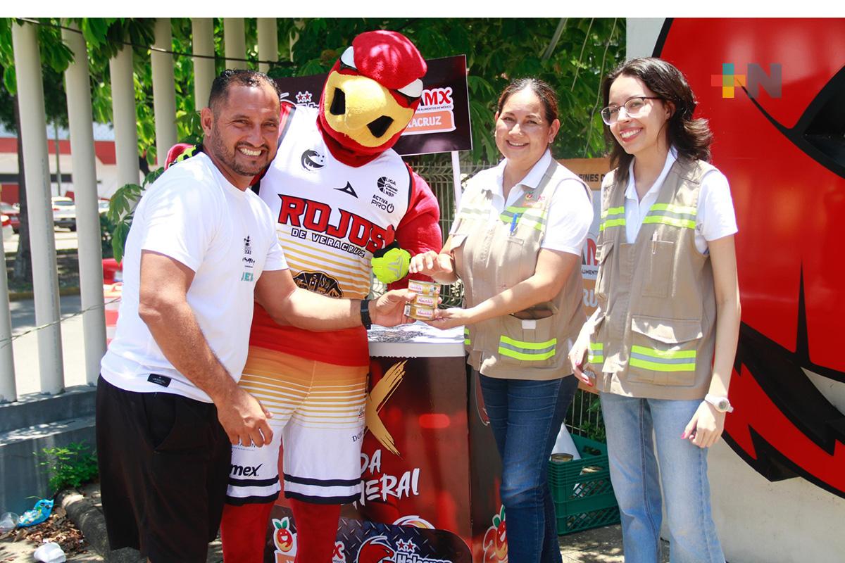 Banco de Alimentos y Halcones Rojos se unen contra la desnutrición