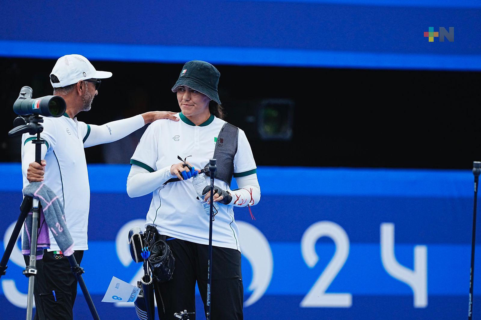 Alejandra Valencia se queda cerca de la zona de medallas