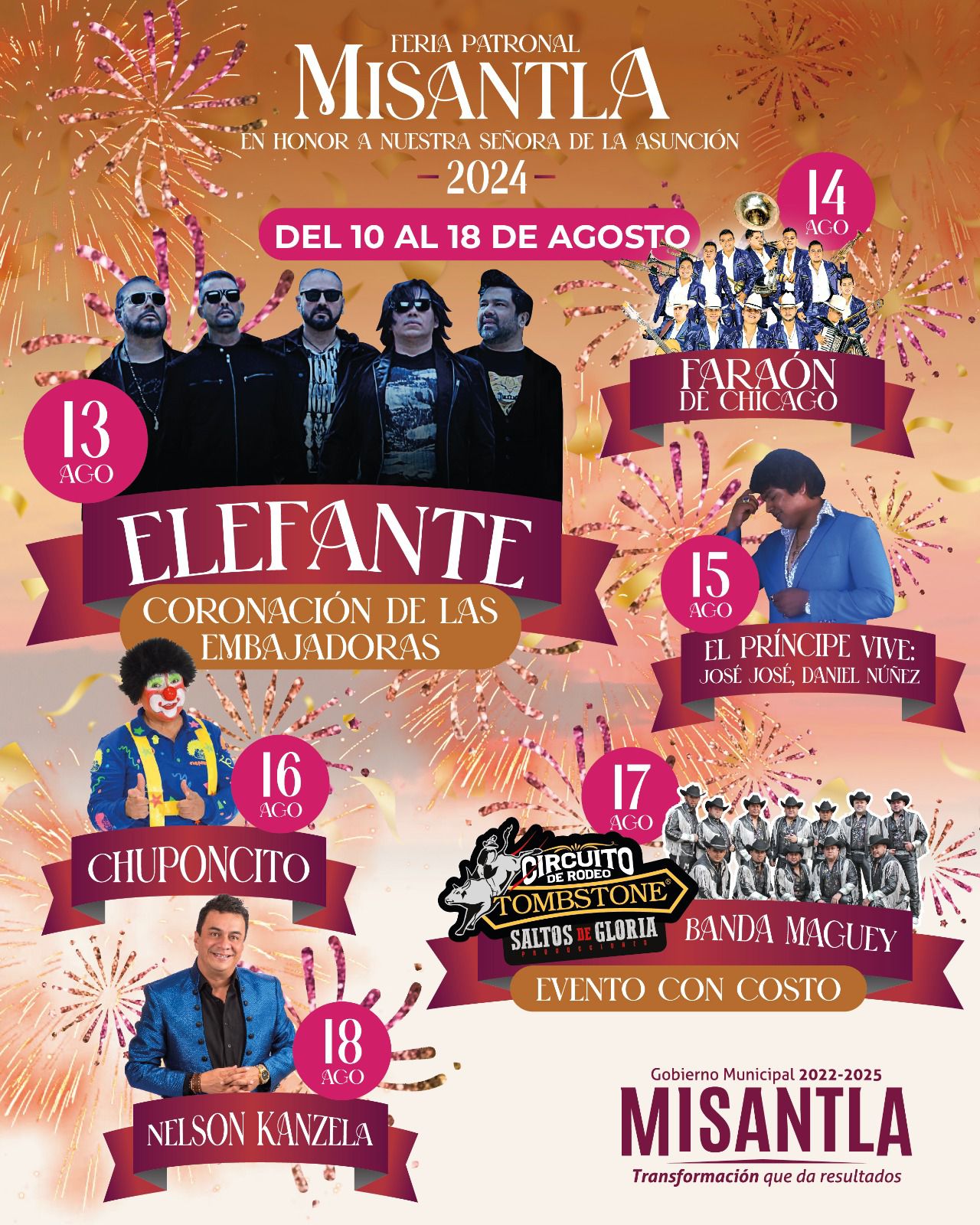 Del 10 al 18 de agosto se realiza la feria patronal de Misantla