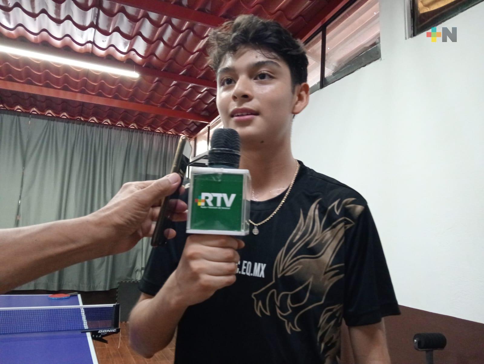 Tenismesista veracrzano Ilan Lima se alista para el Campeonato Panamericano U-15