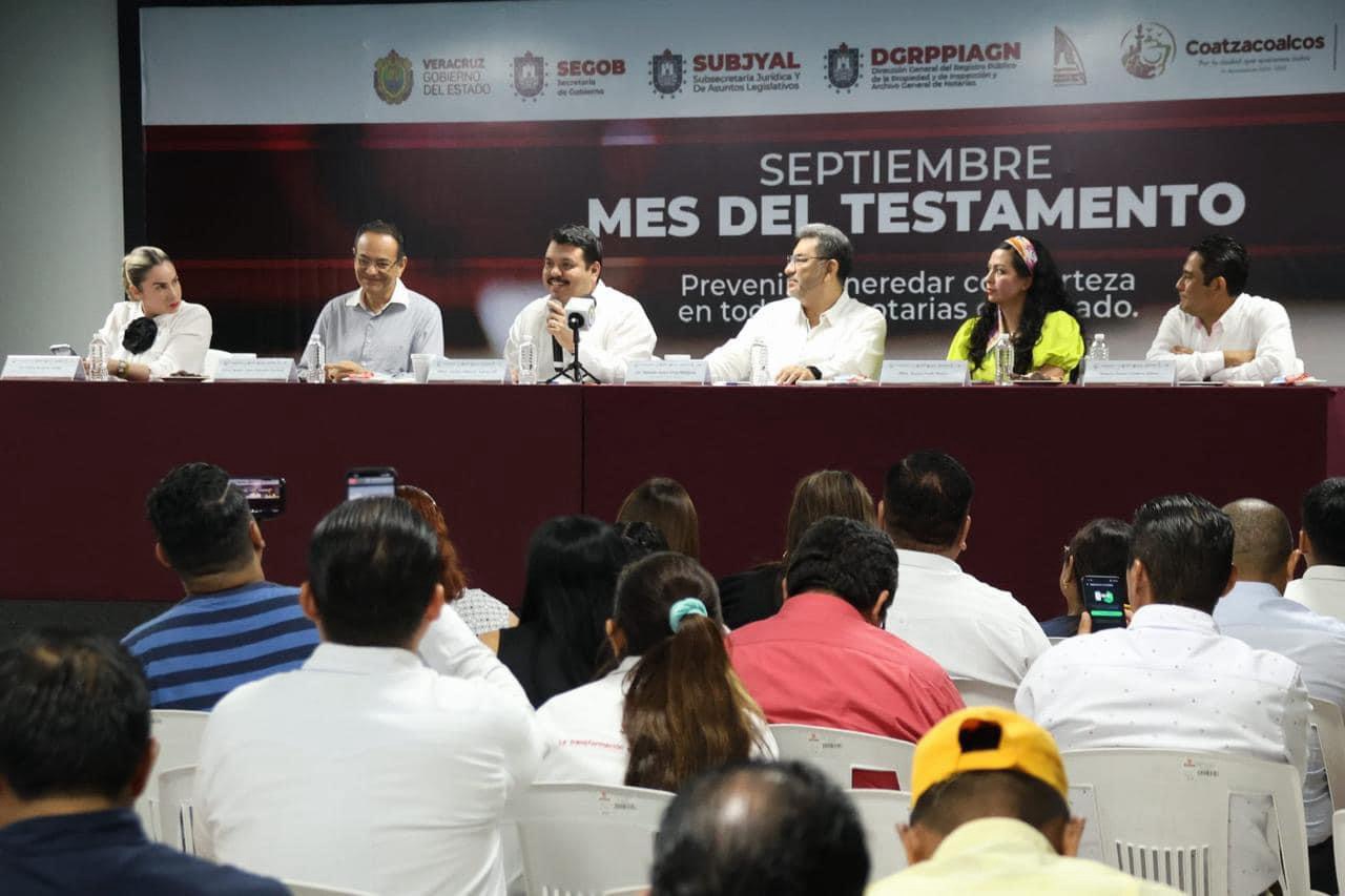 Secretario de gobierno da inicio a la campaña “Septiembre, mes del Testamento 2024”