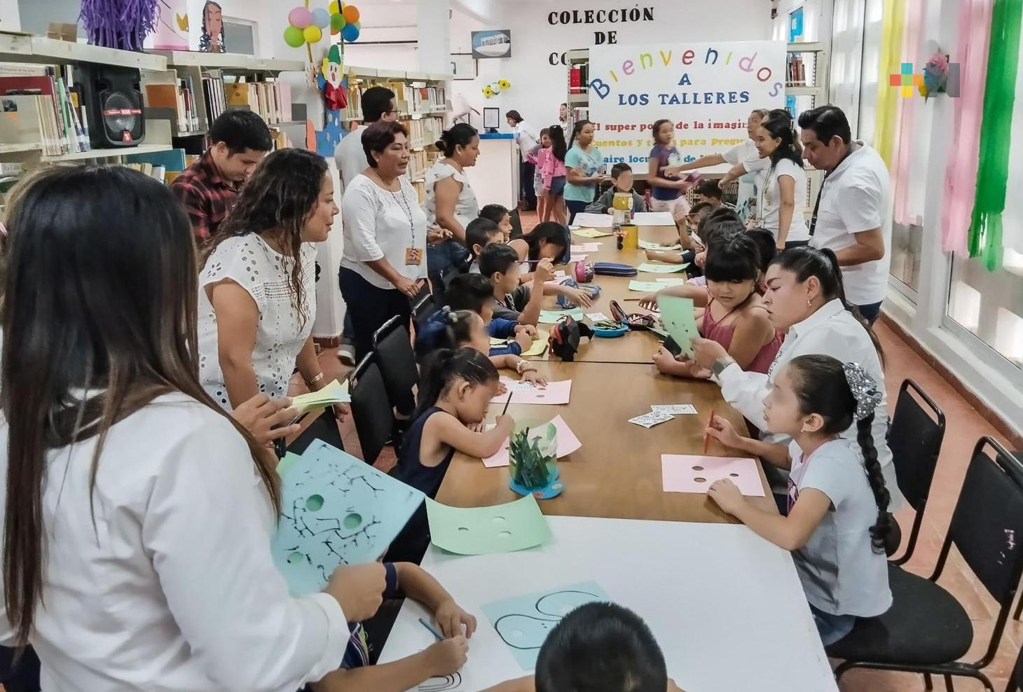 Más de 200 niños disfrutan cursos de verano en bibliotecas de Coatzacoalcos