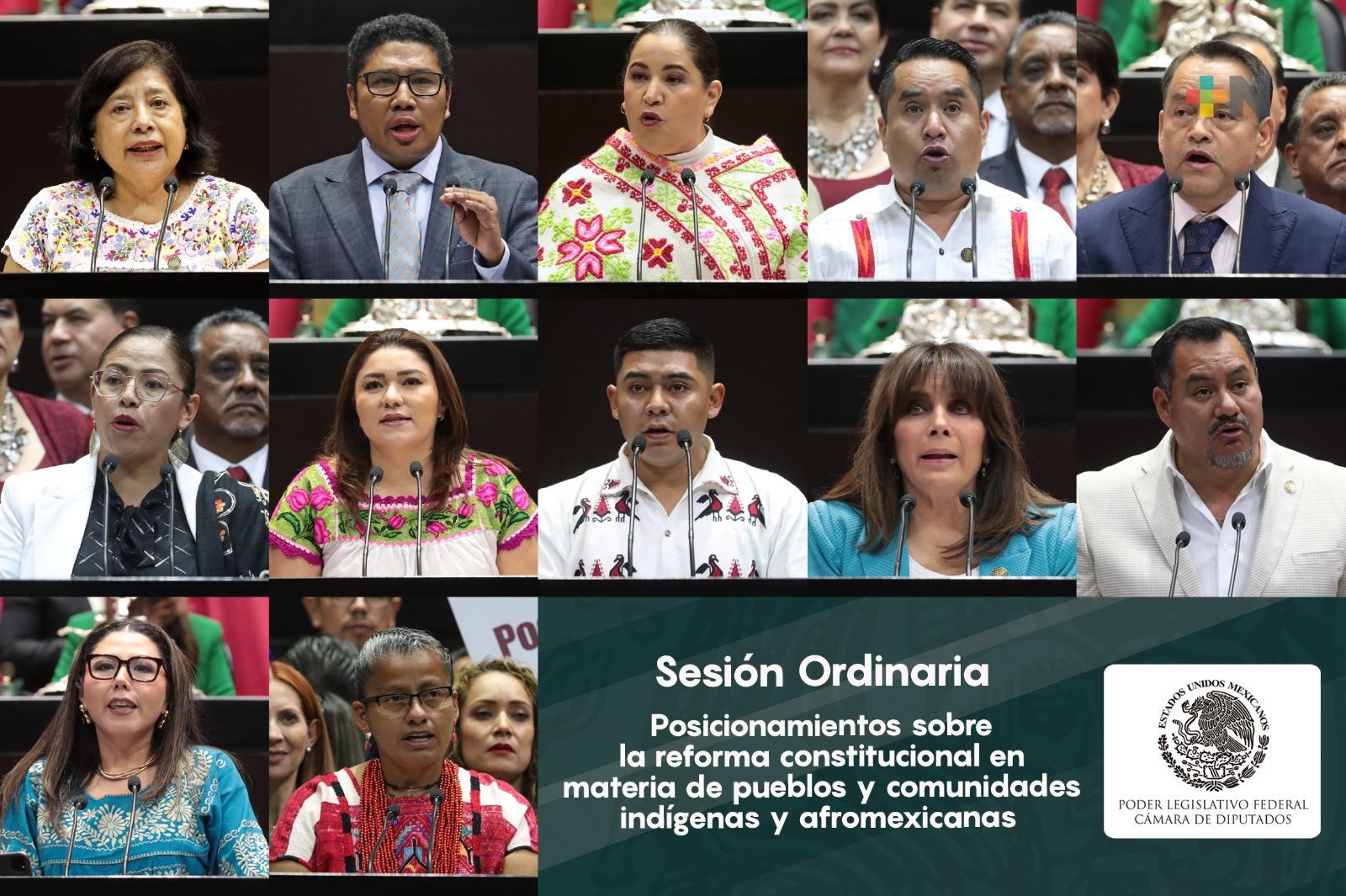 Legisladores fijan postura sobre reforma que reconoce derechos de pueblos indígenas y afromexicanos