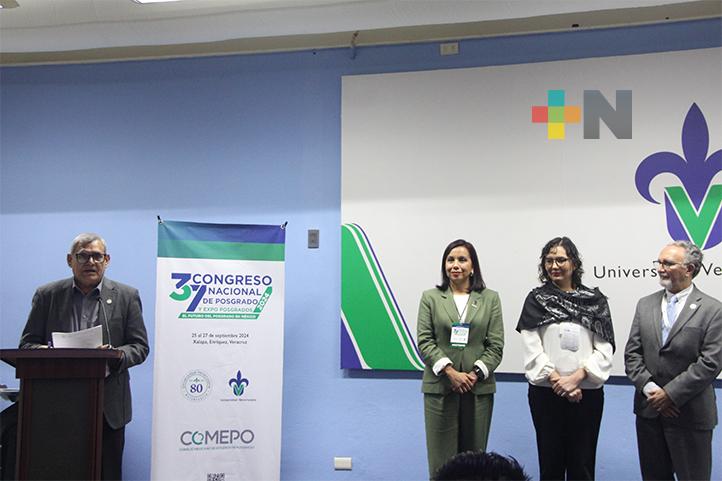 Comepo reconoció a la UV como sede del 37 Congreso Nacional de Posgrado