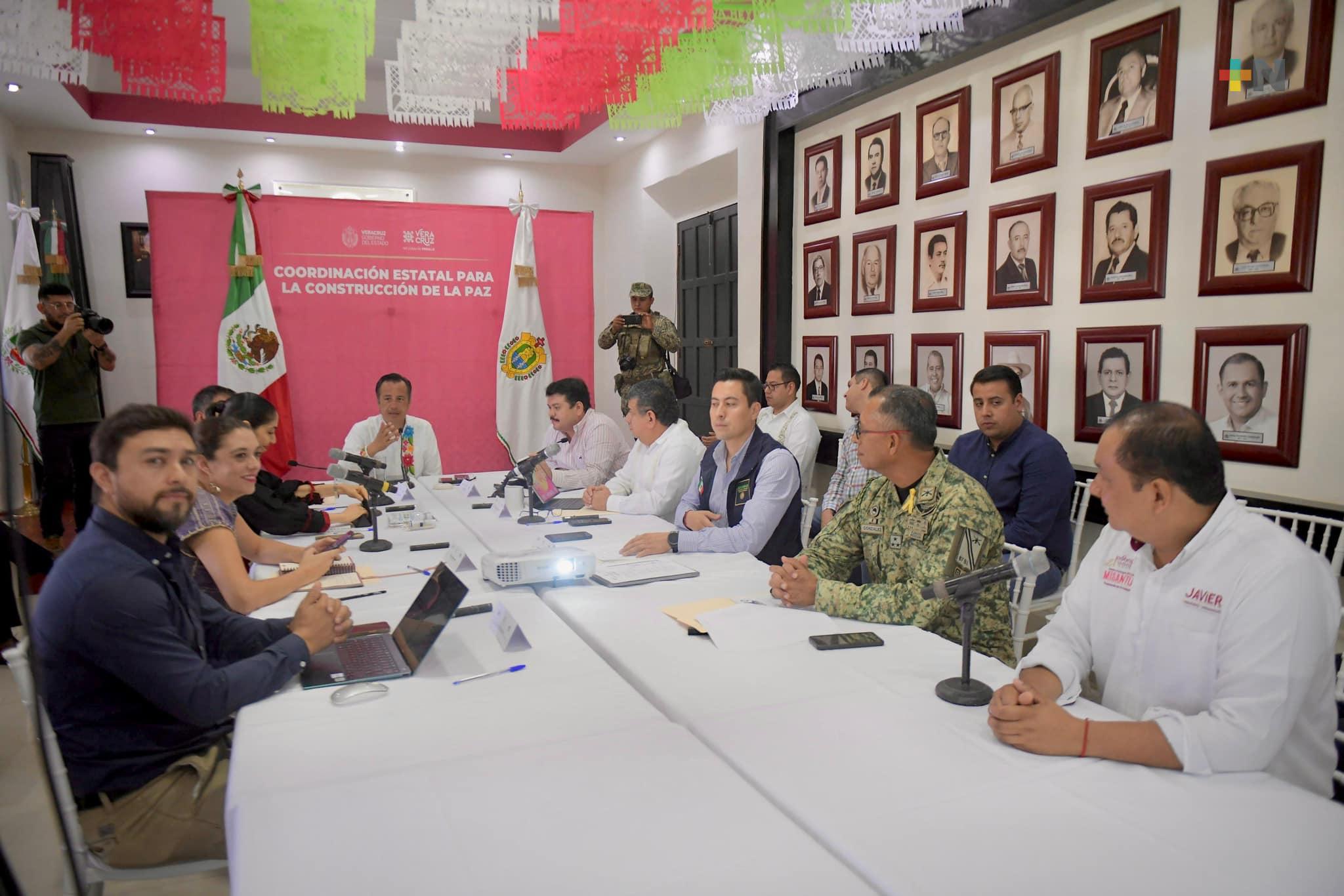 Encabeza gobernador Cuitláhuac García la Mesa de Coesconpaz realizada en Misantla