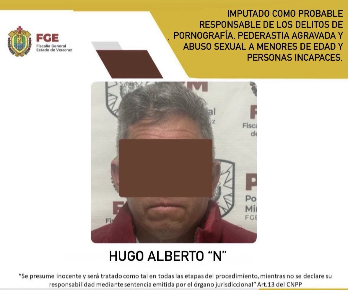 Dictan prisión preventiva en contra de Hugo Alberto “N” por pornografía, pederastia agravada y abuso sexual a menores de edad