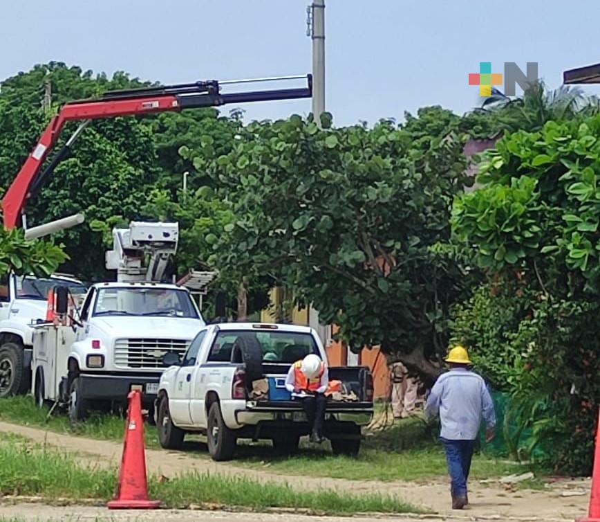 CFE continúa con trabajos de mantenimiento en Villa Allende