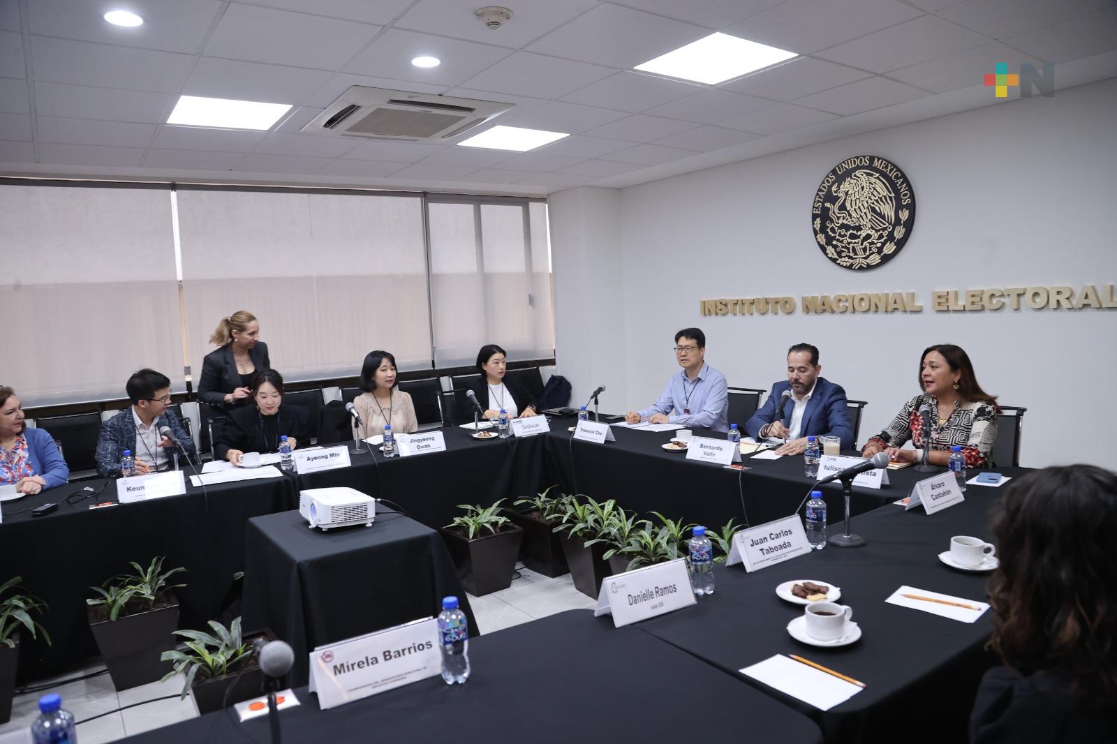 Intercambian INE y CNE de la República de Corea experiencias sobre voto desde el extranjero
