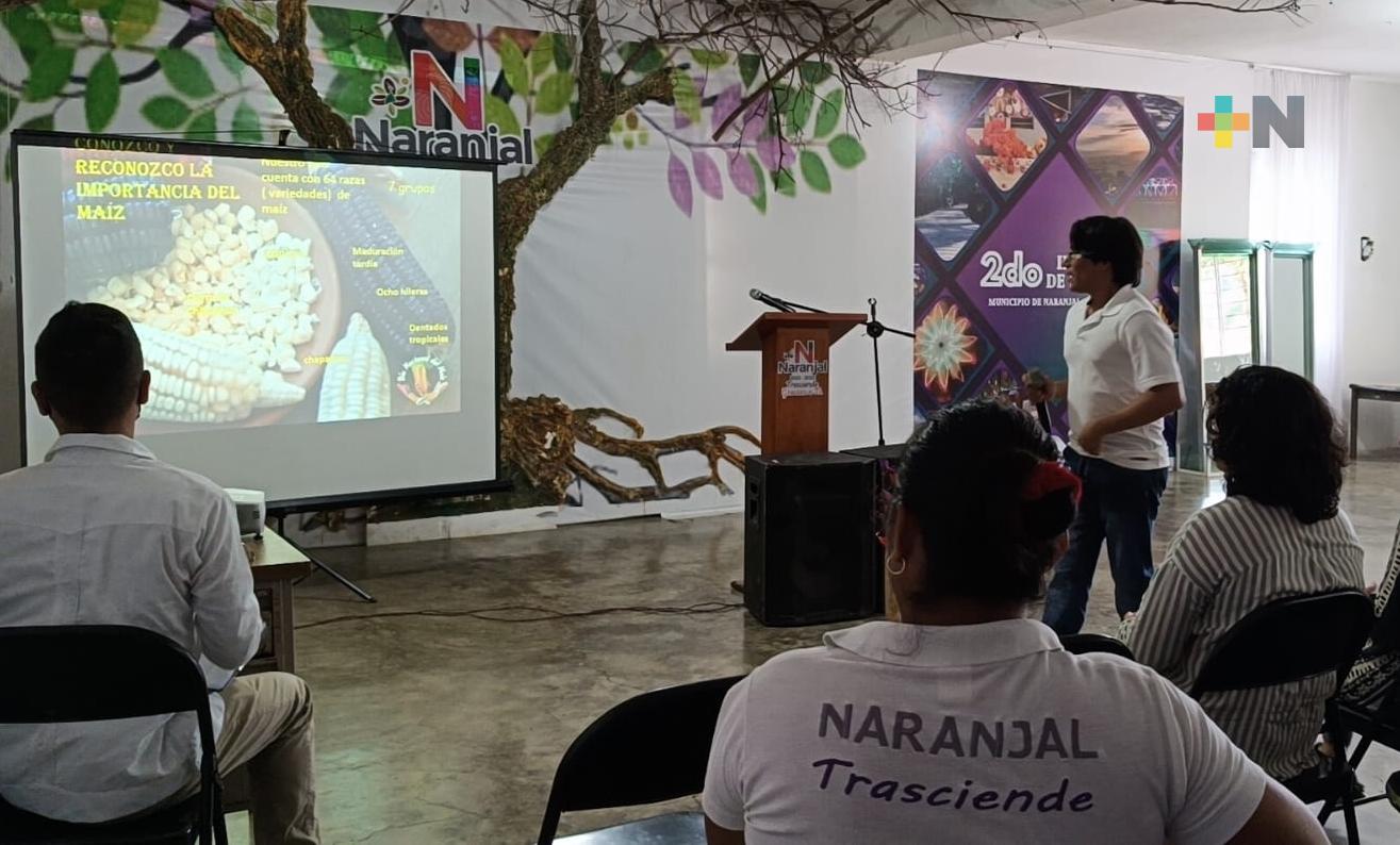 Con pláticas y exposiciones conmemoran Día del Maíz en municipio del Naranjal