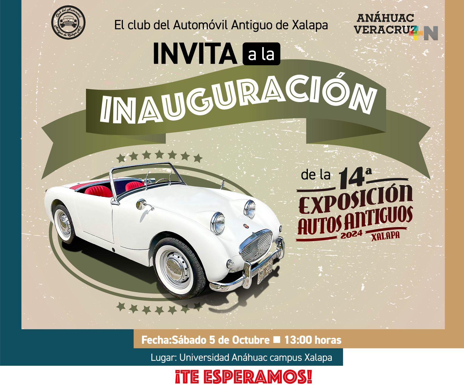 Edición 14 de Exposición de autos antiguos en Xalapa, 5 y 6 de octubre